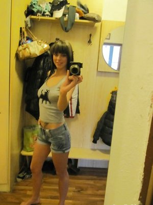 18 year old girl loses her virginity wearing knee socks in the bathroom